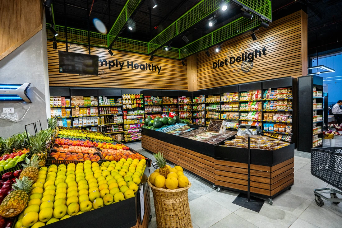 GRIDFORM Tiered produce display